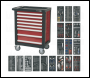 Sealey AP2408TTC08 Rollcab 8 Drawer with Ball-Bearing Slides & 707pc Tool Kit