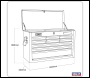 Sealey AP2509B American PRO® Topchest 9 Drawer - Black/Grey