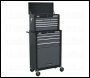 Sealey AP2513B Topchest & Rollcab Combination 13 Drawer with Ball-Bearing Slides - Black/Grey