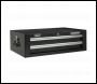 Sealey AP26029TB Mid-Box Tool Chest 2 Drawer with Ball-Bearing Slides - Black
