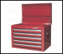 Sealey AP26059T Topchest 5 Drawer with Ball-Bearing Slides - Red