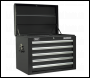 Sealey AP26059TB Topchest 5 Drawer with Ball-Bearing Slides - Black