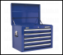 Sealey AP26059TC Topchest 5 Drawer with Ball-Bearing Slides - Blue