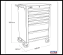 Sealey AP26479T Superline PRO® Rollcab 7 Drawer - Red