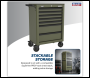 Sealey AP26479TK Superline PRO® Heavy-Duty Rollcab 7 Drawer - Khaki