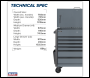 Sealey AP266G Superline Pro® Tool Trolley 6 Drawer - Grey