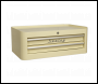 Sealey AP28COMBO2 Premier™ Retro Style Topchest, Mid-Box Tool Chest & Rollcab Combination 10 Drawer - Cream