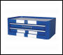 Sealey AP28102BWS Premier™ Retro Style Mid-Box Tool Chest 2 Drawer - Blue with White Stripes