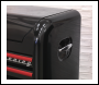 Sealey AP41104BR Premier™ Retro Style Wide Topchest 4 Drawer - Black with Red Anodised Drawer Pulls
