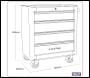 Sealey AP28204 Premier™ Retro Style Rollcab 4 Drawer