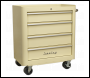 Sealey AP28COMBO2 Premier™ Retro Style Topchest, Mid-Box Tool Chest & Rollcab Combination 10 Drawer - Cream