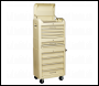 Sealey AP28COMBO2 Retro Style Topchest, Mid-Box Tool Chest & Rollcab Combination 10 Drawer Cream