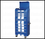 Sealey AP28COMBO2BWS Retro Style Topchest, Mid-Box Tool Chest & Rollcab Combination 10 Drawer Blue/White Stripes