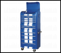 Sealey AP28COMBO2BWS Premier™ Retro Style Topchest, Mid-Box Tool Chest & Rollcab Combination 10 Drawer - Blue with White Stripes