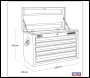 Sealey AP33059 Superline PRO® Topchest 5 Drawer - Red