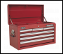 Sealey AP33069 Topchest 6 Drawer with Ball-Bearing Slides - Red