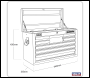 Sealey AP33089 Superline PRO® Topchest 8 Drawer - Red