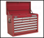 Sealey AP33109 Topchest 10 Drawer with Ball-Bearing Slides - Red