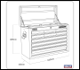 Sealey AP33109 Superline PRO® Topchest 10 Drawer - Red