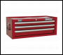 Sealey AP33339 Mid-Box Tool Chest 3 Drawer with Ball-Bearing Slides - Red