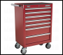 Sealey APCOMBOBBTK57 Topchest & Rollcab Combination 15 Drawer with Ball-Bearing Slides - Red & 148pc Tool Kit