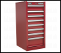 Sealey AP33589 Hang-On Chest 8 Drawer with Ball-Bearing Slides - Red