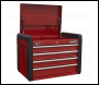 Sealey AP3411STACK Topchest 4 Drawer & Rollcab 7 Drawer Combination