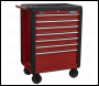 Sealey AP3407 Rollcab 7 Drawer with Ball-Bearing Slides - Red