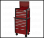 Sealey AP3410STACK Superline PRO® Topchest & Rollcab Combination 10 Drawer