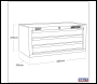 Sealey AP3503TB American PRO® Mid-Box Tool Chest 3 Drawer - Black/Grey