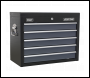 Sealey AP3505TB Topchest 5 Drawer with Ball-Bearing Slides - Black/Grey