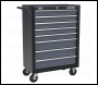 Sealey AP3508TB Rollcab 8 Drawer with Ball-Bearing Slides - Black/Grey