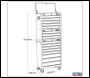Sealey AP35STACK American PRO® Tool Chest Combination 16 Drawer - Black/Grey