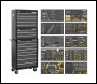 Sealey AP35TBCOMBO Tool Chest Combination 16 Drawer with Ball-Bearing Slides - Black/Grey & 468pc Tool Kit