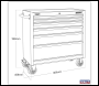 Sealey AP3606BE Superline PRO® Black Edition Rollcab with 6 Soft Close Drawers 915mm