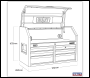 Sealey AP3607BE Superline PRO® Black Edition Topchest with 6 Soft Close Drawers & Power Bar 910mm