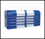 Sealey AP41104BWS Premier™ Retro Style Wide Topchest 4 Drawer - Blue with White Stripes