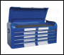 Sealey AP41COMBOBWS Premier™ Retro Style Wide Topchest & Rollcab Combination 10 Drawer Blue with White Stripes
