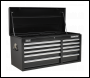 Sealey AP41110B Topchest 10 Drawer with Ball-Bearing Slides Heavy-Duty - Black