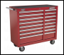 Sealey AP41169 Rollcab 16 Drawer with Ball-Bearing Slides Heavy-Duty - Red