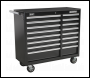 Sealey AP41169B Rollcab 16 Drawer with Ball-Bearing Slides Heavy-Duty - Black