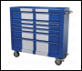 Sealey AP41206BWS Rollcab 6 Drawer Wide Retro Style - Blue with White Stripes