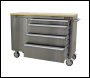 Sealey AP4804SS Mobile Stainless Steel Tool Cabinet 4 Drawer