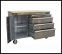 Sealey AP4804SS Mobile Stainless Steel Tool Cabinet 4 Drawer