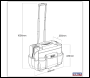 Sealey AP512 Heavy-Duty Tool Storage Bag on Wheels 450mm