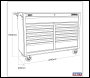 Sealey AP5213TB Superline PRO® Rollcab 13 Drawer - Black