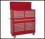 Sealey AP52COMBO1 Tool Chest Combination 23 Drawer with Ball-Bearing Slides - Red