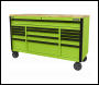 Sealey AP6115BE Superline PRO® Black Edition Mobile Trolley with Wooden Worktop 15 Drawer 1549mm