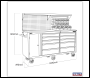 Sealey AP6310 Superline PRO® Mobile Workstation with Backboard 10 Drawer