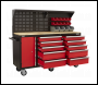 Sealey AP6310 Superline PRO® Mobile Workstation with Backboard 10 Drawer